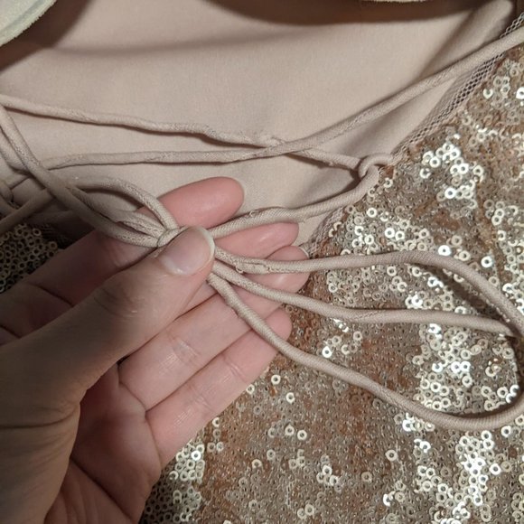 THEIA Jessica Bridesmaid Dress (Matte Rose Gold) - Picture 7 of 7